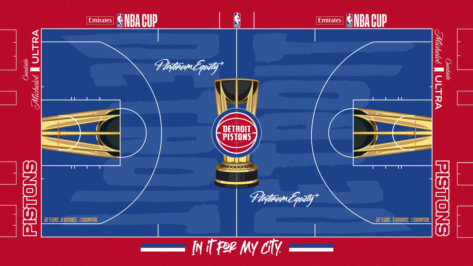 貌似看着没那么烧心？联盟公布各队新赛季各队NBA杯地板设计